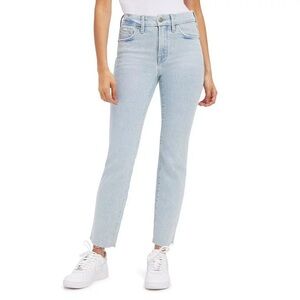 Good American Good Legs Raw Hem Cigarette Jeans N213-10